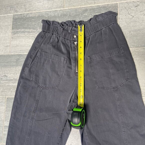 Blank NYC Down to Earth Paper-bag Waist Jogger Style Pants Charcoal Grey Size 28 - Picture 8 of 13